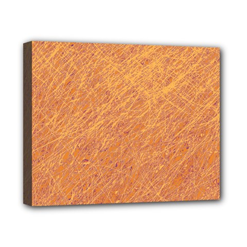 Orange Pattern Canvas 10  X 8 