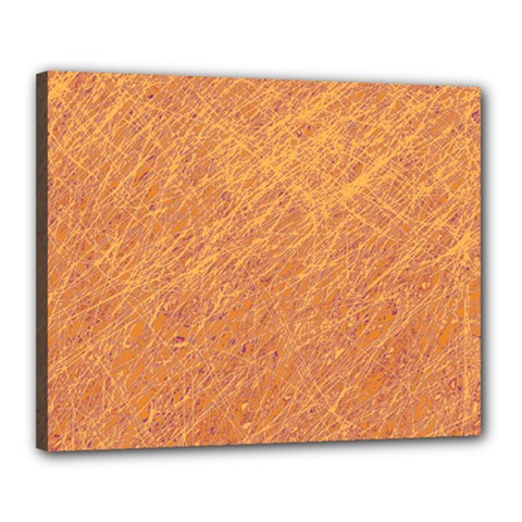 Orange Pattern Canvas 20  X 16 