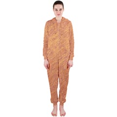 Orange Pattern Hooded Jumpsuit (ladies) 