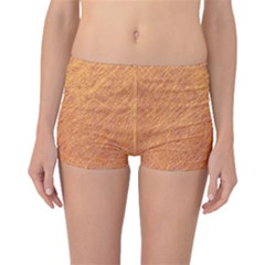 Orange Pattern Boyleg Bikini Bottoms