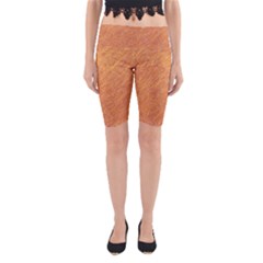 Orange Pattern Yoga Cropped Leggings