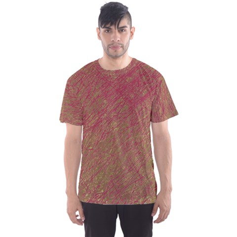 Brown Pattern Men s Sport Mesh Tee by Valentinaart