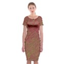 Brown pattern Classic Short Sleeve Midi Dress View1