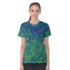 Green Pattern Women s Cotton Tee