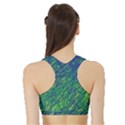 Green pattern Sports Bra with Border View2