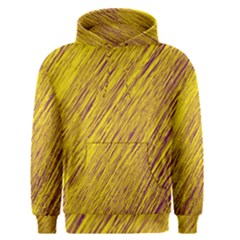 Yellow Van Gogh Pattern Men s Pullover Hoodie by Valentinaart