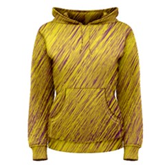 Yellow Van Gogh Pattern Women s Pullover Hoodie