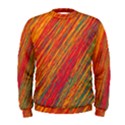 Orange Van Gogh pattern Men s Sweatshirt View1