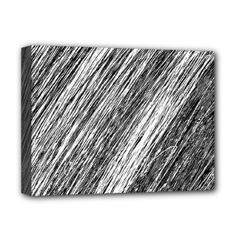 Black and White decorative pattern Deluxe Canvas 16  x 12  