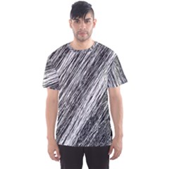 Black and White decorative pattern Men s Sport Mesh Tee