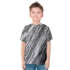 Black and White decorative pattern Kid s Cotton Tee