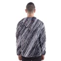 Black and White decorative pattern Hooded Wind Breaker (Men) View2