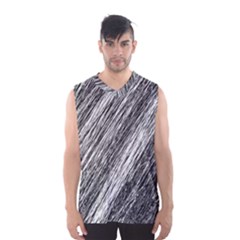 Black and White decorative pattern Men s Basketball Tank Top