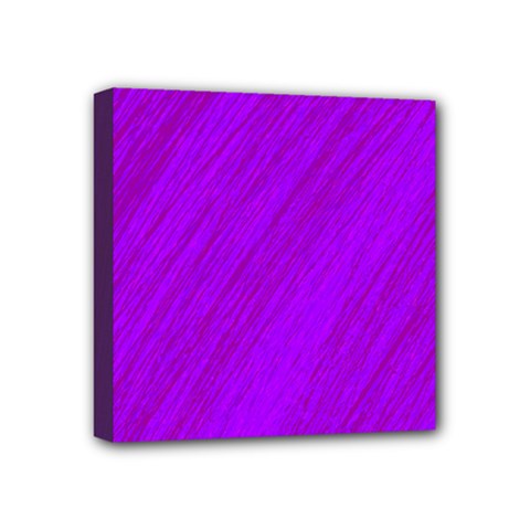 Purple Pattern Mini Canvas 4  X 4 