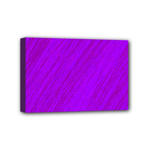 Purple Pattern Mini Canvas 6  X 4 