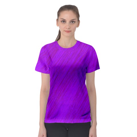 Purple Pattern Women s Sport Mesh Tee by Valentinaart