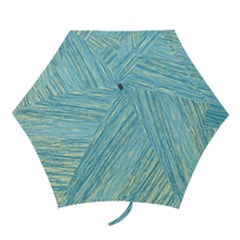 Light Blue Pattern Mini Folding Umbrellas