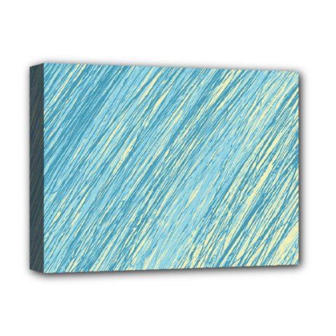 Light Blue Pattern Deluxe Canvas 16  X 12   by Valentinaart