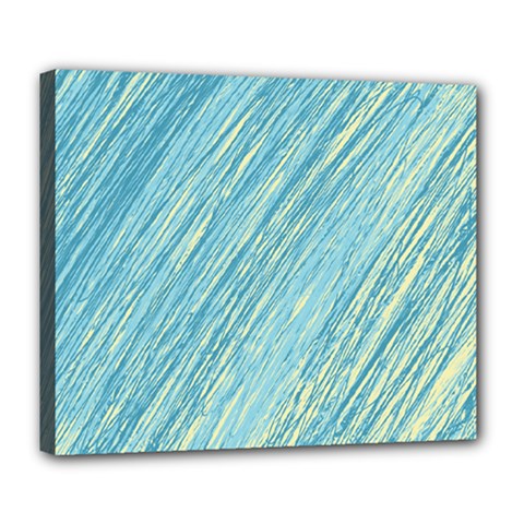 Light Blue Pattern Deluxe Canvas 24  X 20  