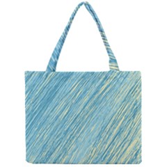 Light Blue Pattern Mini Tote Bag