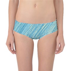 Light Blue Pattern Classic Bikini Bottoms