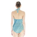 Light blue pattern Halter Swimsuit View2