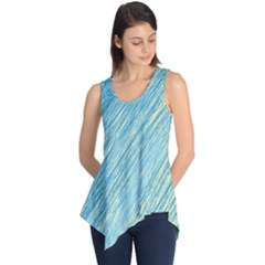 Light Blue Pattern Sleeveless Tunic