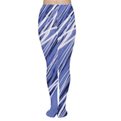 Blue Elegant Pattern Women s Tights