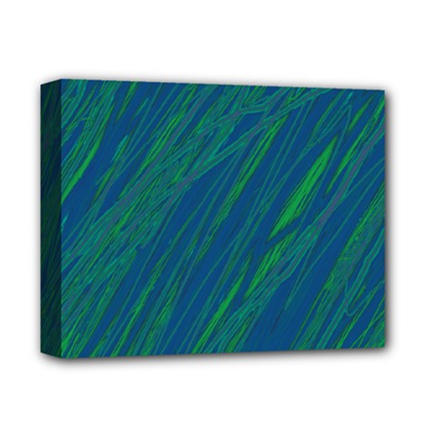 Green Pattern Deluxe Canvas 14  X 11 