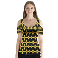 Art Digital (15)g Butterfly Sleeve Cutout Tee 