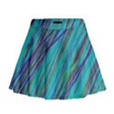 Blue pattern Mini Flare Skirt View1