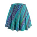 Blue pattern Mini Flare Skirt View2