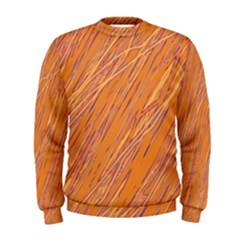 Orange Pattern Men s Sweatshirt