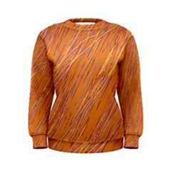 Orange Pattern Women s Sweatshirt