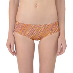 Orange Pattern Classic Bikini Bottoms