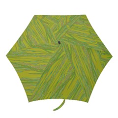 Green And Yellow Van Gogh Pattern Mini Folding Umbrellas