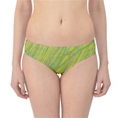 Green And Yellow Van Gogh Pattern Hipster Bikini Bottoms