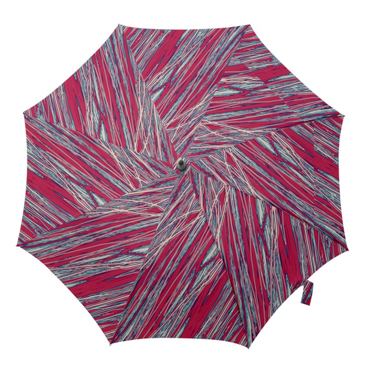 Purple decorative pattern Hook Handle Umbrellas (Large)