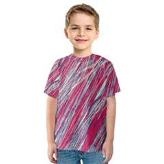 Purple Decorative Pattern Kid s Sport Mesh Tee