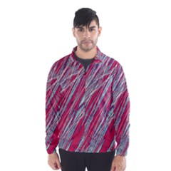 Purple Decorative Pattern Wind Breaker (men)