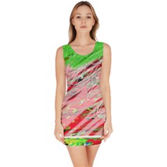 Colorful Pattern Sleeveless Bodycon Dress