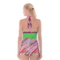 Colorful pattern Boyleg Halter Swimsuit  View2