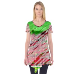 Colorful Pattern Short Sleeve Tunic  by Valentinaart