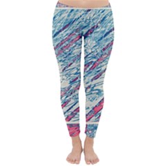 Colorful Pattern Winter Leggings  by Valentinaart