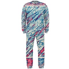 Colorful Pattern Onepiece Jumpsuit (men)  by Valentinaart