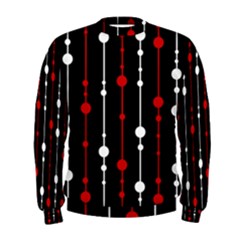 Red Black And White Pattern Men s Sweatshirt