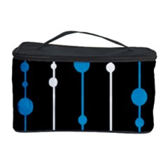 Blue, White And Black Pattern Cosmetic Storage Case