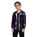 Purple, black and white pattern Wind Breaker (Kids) View2