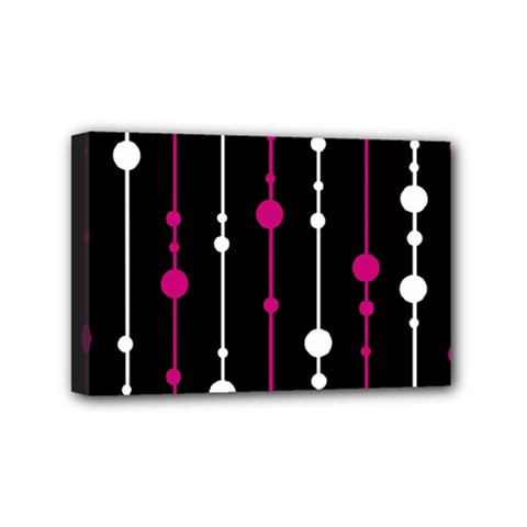 Magenta White And Black Pattern Mini Canvas 6  X 4 