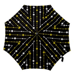 Yellow, Black And White Pattern Hook Handle Umbrellas (small)